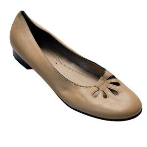 TROTTERS Women’s Shoes Tan Leather Dress Flats Size 8M